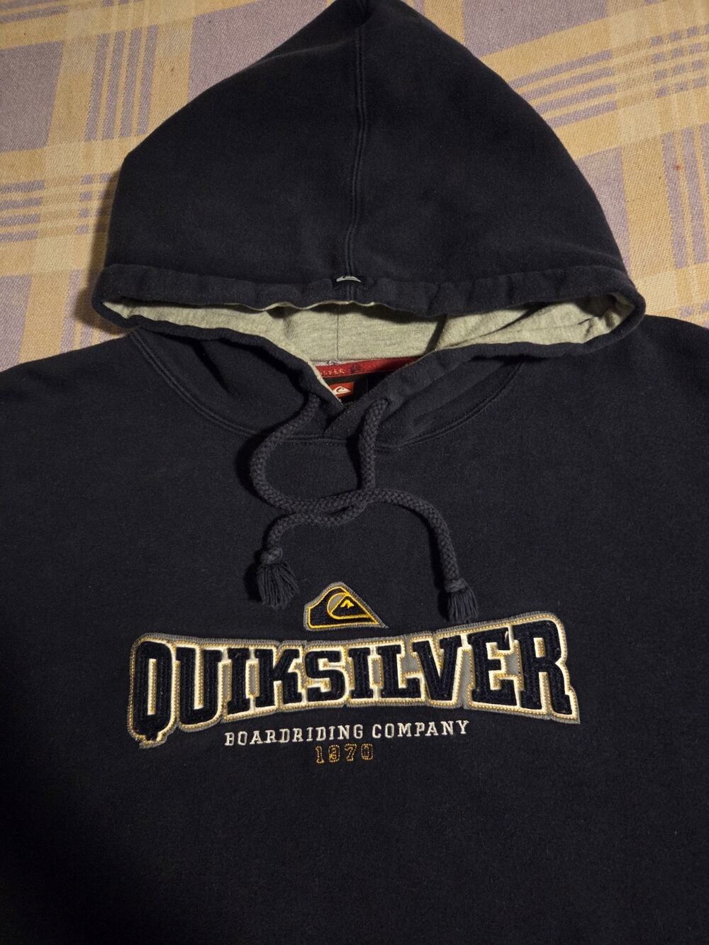 Vtg Quiksilver Hoodie Sweatshirt Mens Large Y2K 2000s Surf Billabong Boarding